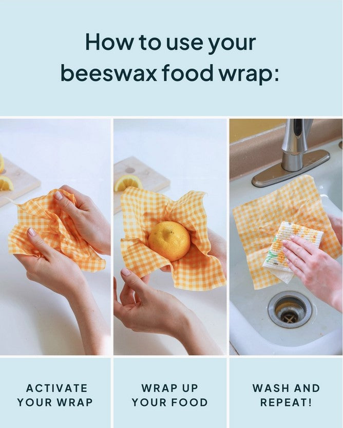 Yellow Beeswax Wrap Set