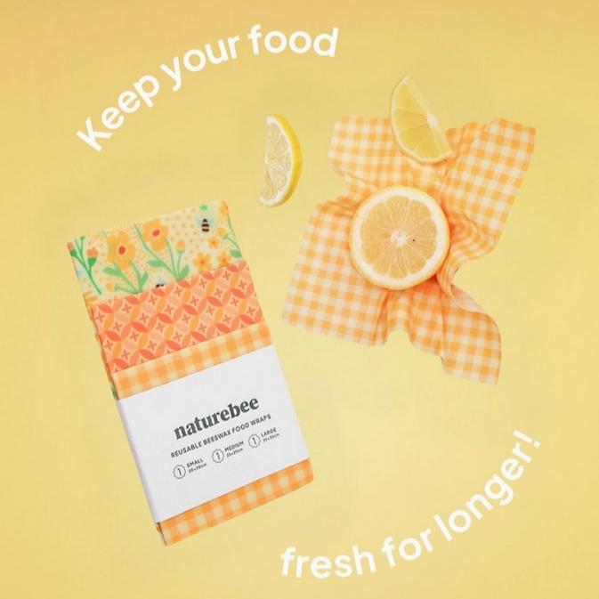 Yellow Beeswax Wrap Set