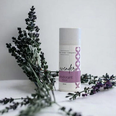 Introducing Lavender Natural Deodorant made in Canada by The Old Soul Soap Company is scented with lavender and clary sage essential oils.
