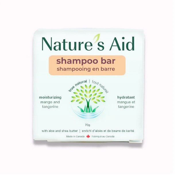 Nature's Aid Shampoo Bar - Moisturizing Mango Butter Tangerine