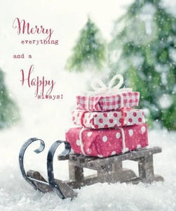 Merry Everything More Joy Swedish Dishcloth