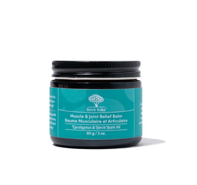 This Muscle and Joint Relief Balm by Birch Babe is a thick and soothing balm infused with Menthol, Eucalyptus and Black Pepper to help relieve muscle and joint pain, inflammation and soothe tired and over worked muscles.