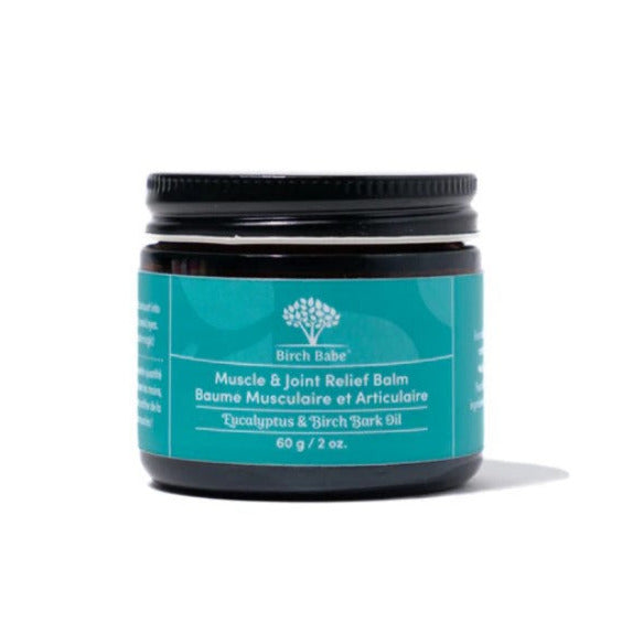 This Muscle and Joint Relief Balm by Birch Babe is a thick and soothing balm infused with Menthol, Eucalyptus and Black Pepper to help relieve muscle and joint pain, inflammation and soothe tired and over worked muscles.