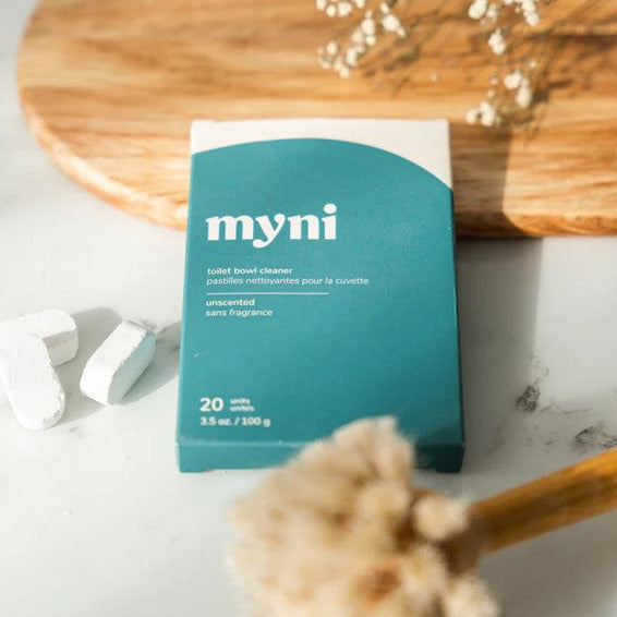 Cruelty-free and safe for septic systems, this Canadian made myni toilet bowl cleaner box of 20 tablets is the perfect choice for a sparkling clean toilet without compromising your commitment to sustainability.