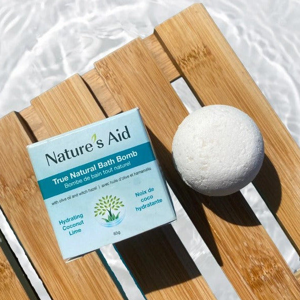 Quench your skin's thirst with this Hydrating Coconut and Lime Natural Bath Bomb from Nature's Aid. The nourishing properties of coconut oil and the refreshing zest of lime will hydrate and invigorate your skin. Feel rejuvenated and ready to take on the day after this luxurious soak.