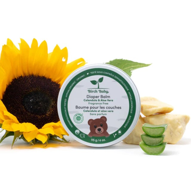 Introducing a soothing Diaper Balm by Birch Baby. It is the perfect solution for your baby's delicate skin.