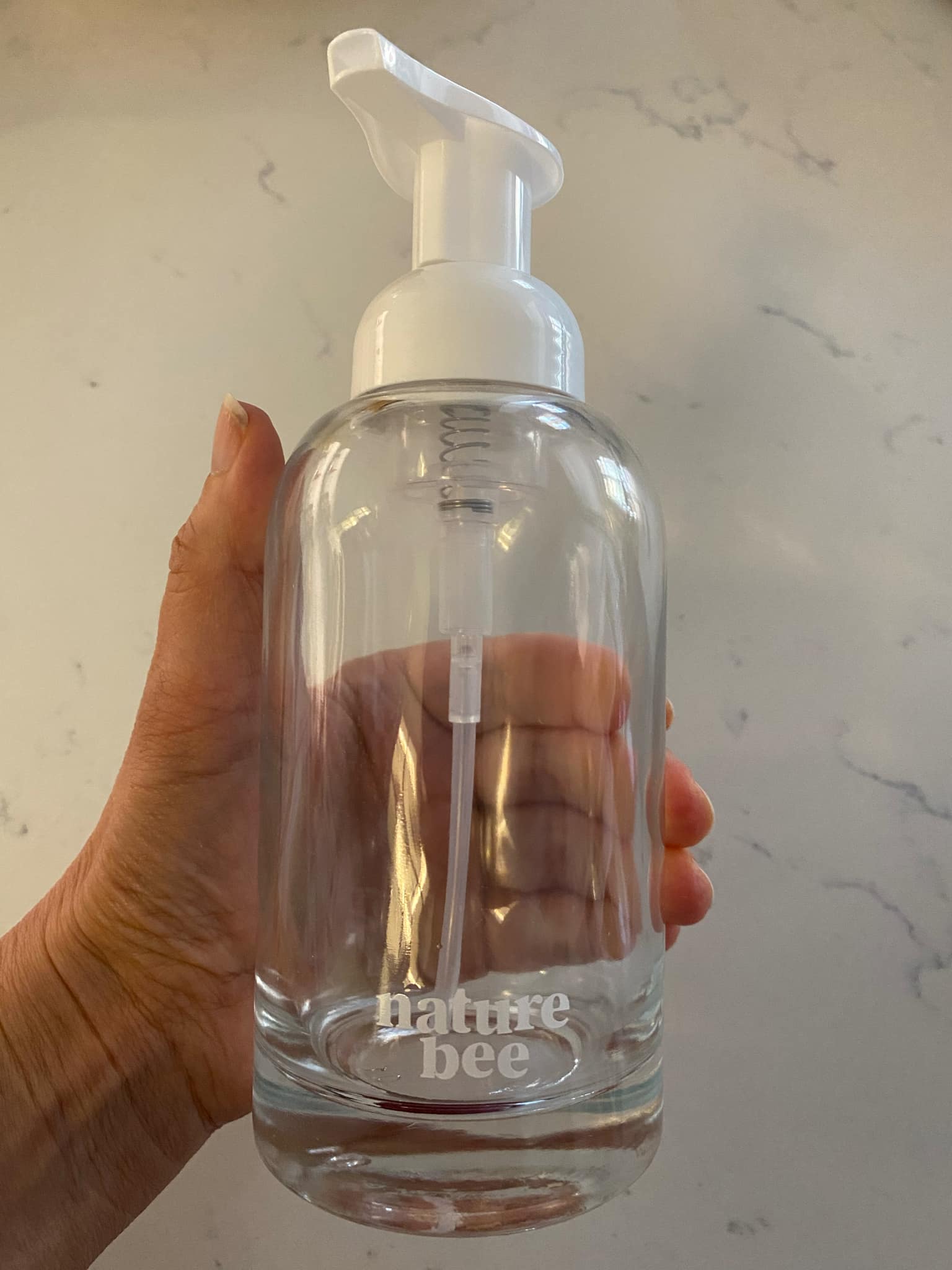 Nature Bee Refillable Glass Foaming Hand Soap Bottle