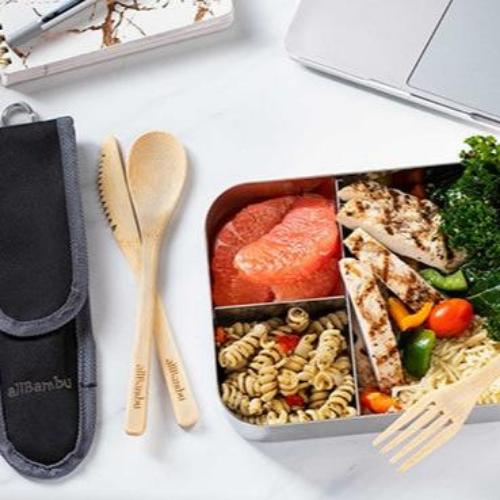 Lightweight, durable and sturdy bamboo flatware sets from allBambu. They are a zero-waste solution we keep in our glove box and carry with us whenever we're having a picnic, camping, or grabbing the occasional take out.