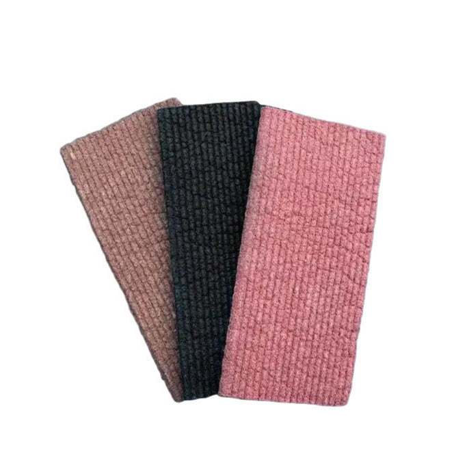 Plantish Wonders of the Earth Swedish sponge cloth set of 3 in earthy solid colours rose, black, and brown – eco-friendly reusable dishcloths made in Canada."