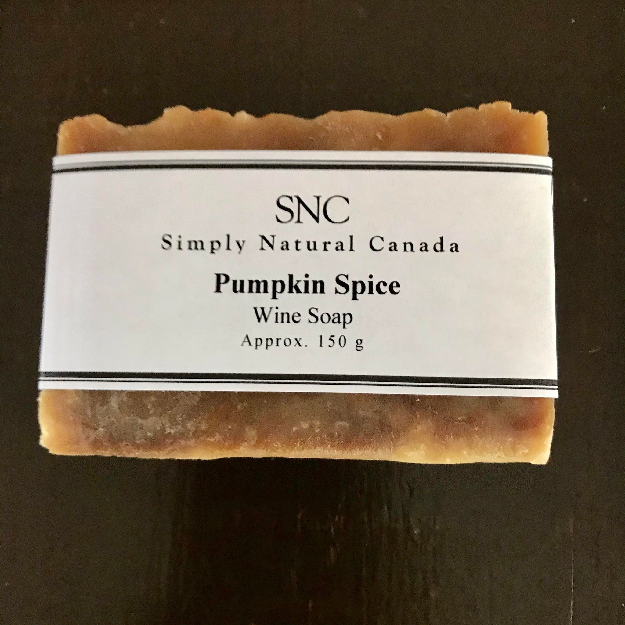 simply natural canada rectangle pumpkin spice wine soap made in with ontario pumpkin wine