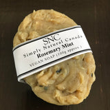 Rosemary mint oval vegan soap made in Canada by Simply Natural Canada