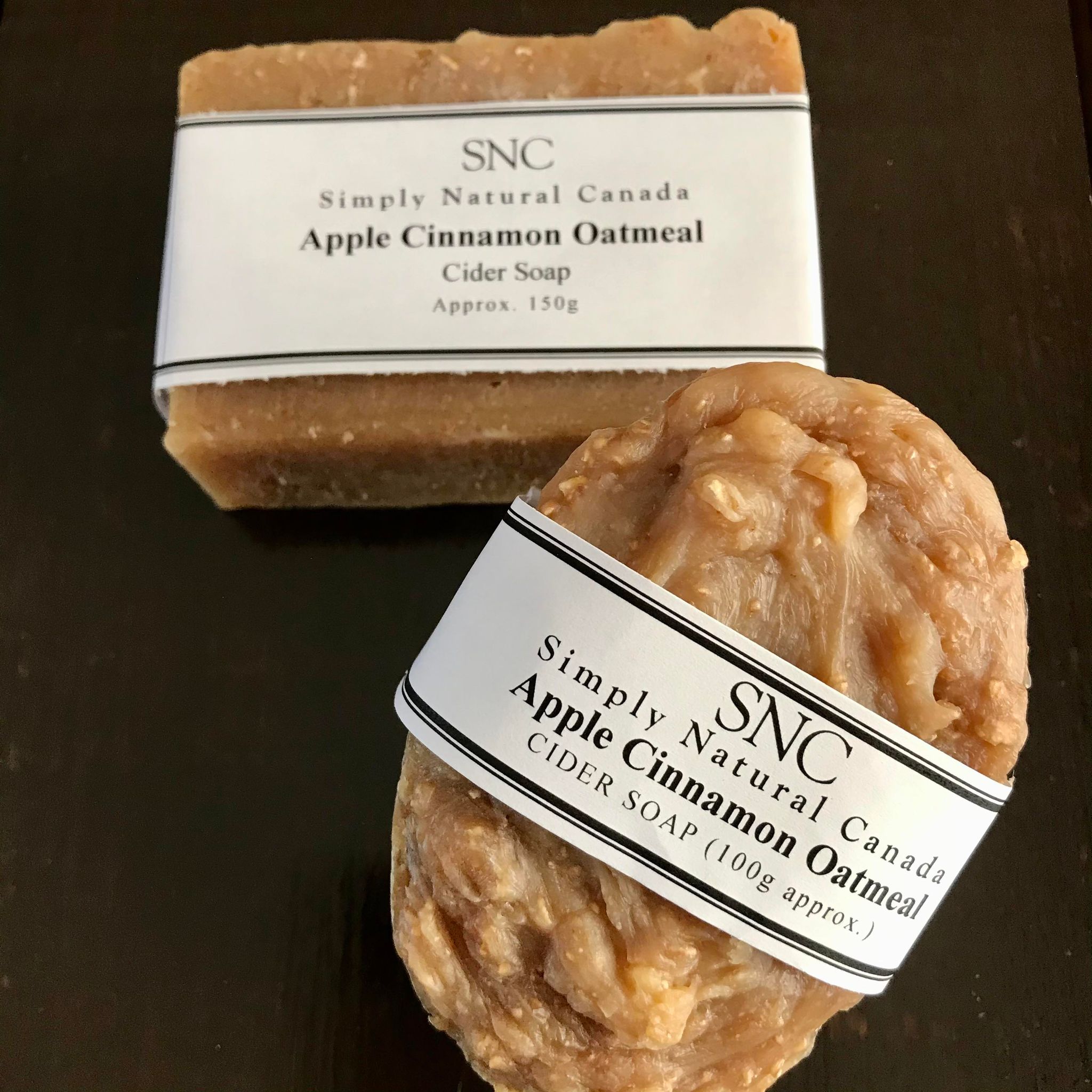 simply natural canada apple cinnamon oatmeal vegan cider soaps made in canada with ontario craft cider