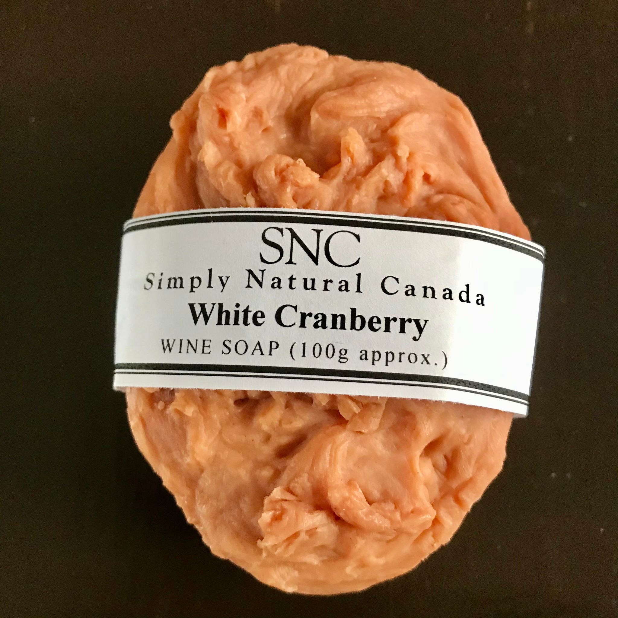 oval white cranberry wine artisan soap made in small batches by simply natural canada