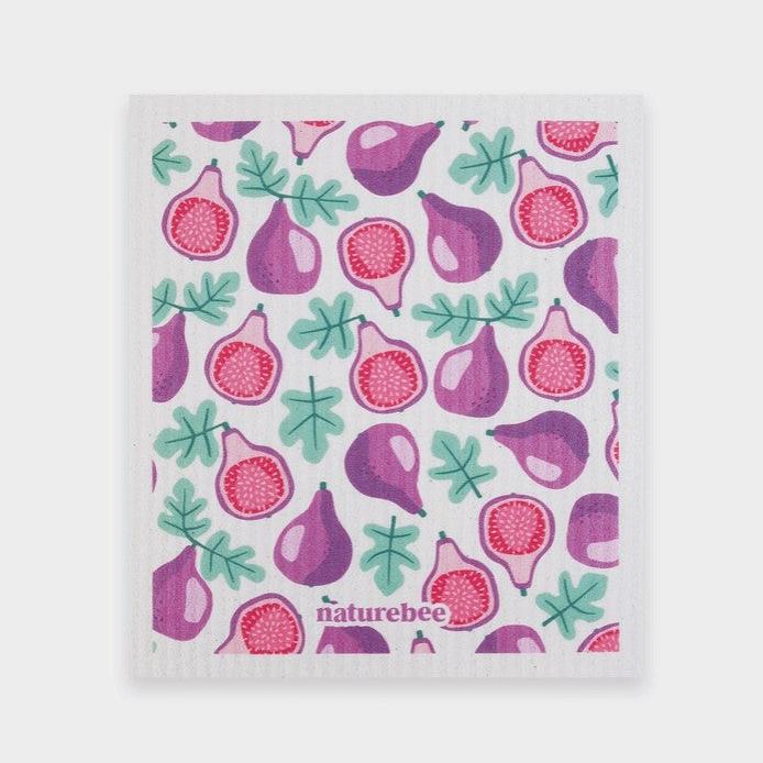 Purple Nature Bee Sponge Cloth Set