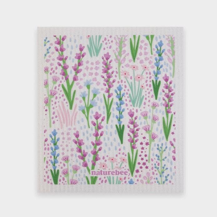 Purple Nature Bee Sponge Cloth Set