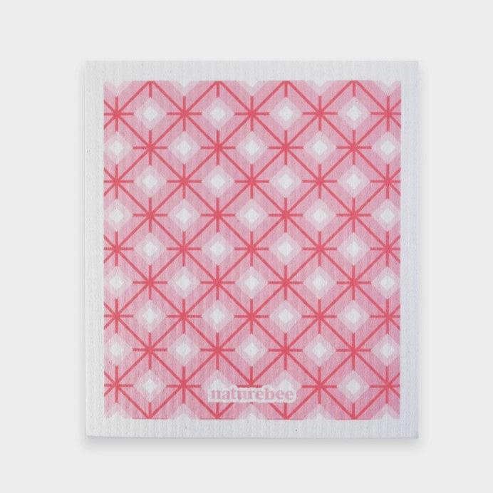 Pink Nature Bee Sponge Cloth Set