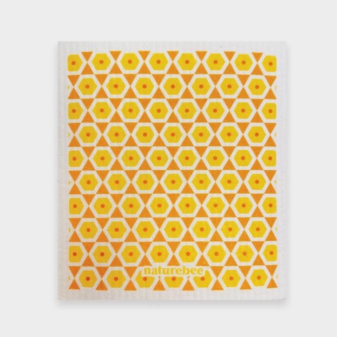 Yellow Swedish Sponge Cloth Set