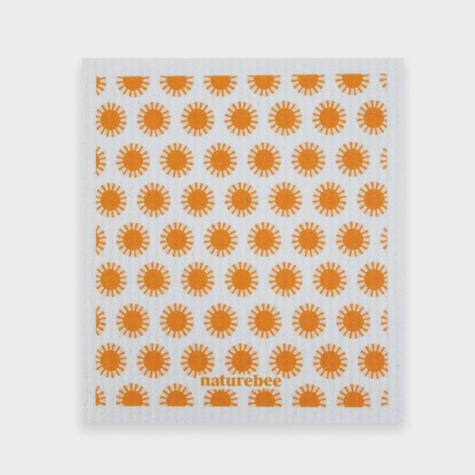 Orange Nature Bee Sponge Cloth Set