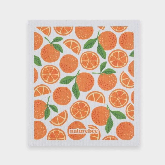 Orange Nature Bee Sponge Cloth Set