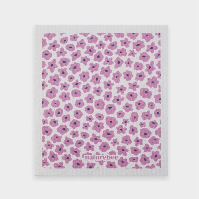 Purple Nature Bee Sponge Cloth Set