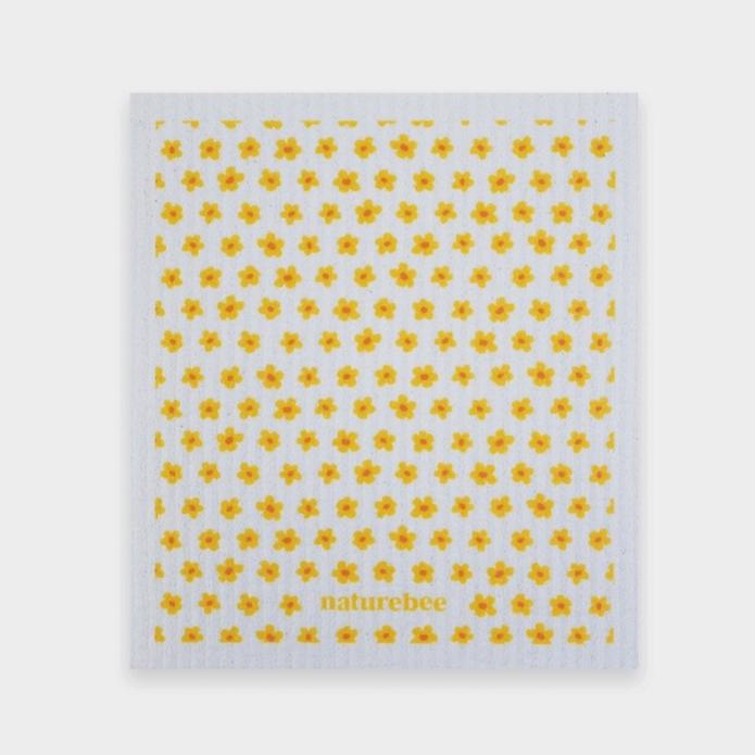 Yellow Swedish Sponge Cloth Set