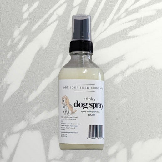 old soul soap company essential oil stinky dog spray made in canada