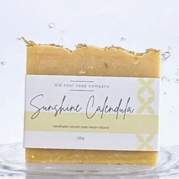 sunshine calendula old soul soap company handcrafted natural vegan soap made in canada