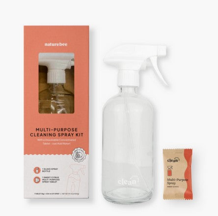 Just fill your Nature Bee Clean spray bottle with warm water, drop in your sweet citrus concentrated cleaner tablet, wait for the tablet to dissolve, then it is ready for use!