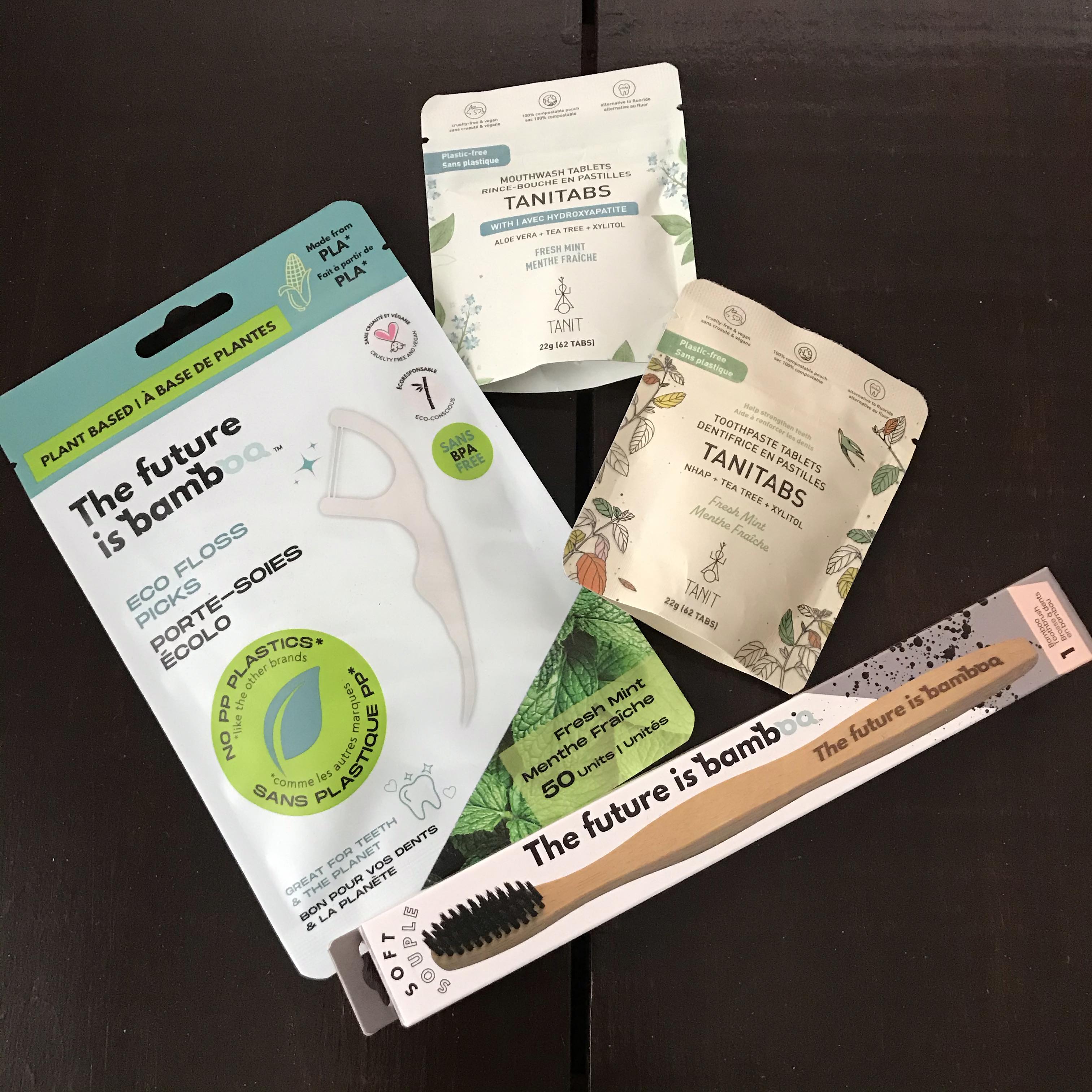 Make a positive impact on the environment while prioritizing your oral health with the Tanit Oral Care Kit. Elevate your dental routine with these sustainable alternatives, packaged in individual compostable packaging inside a brown Kraft gift box.