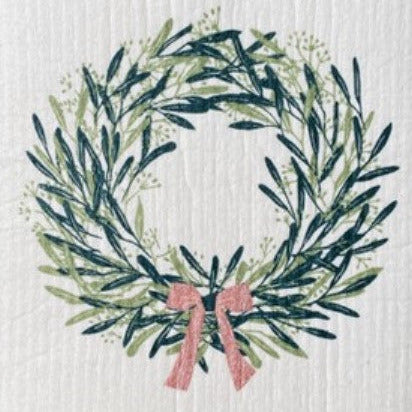 This Rosemary Wreath Ten and Co Sponge Cloth is entirely compostable and is the perfect alternative to traditional dishcloths and paper towels.