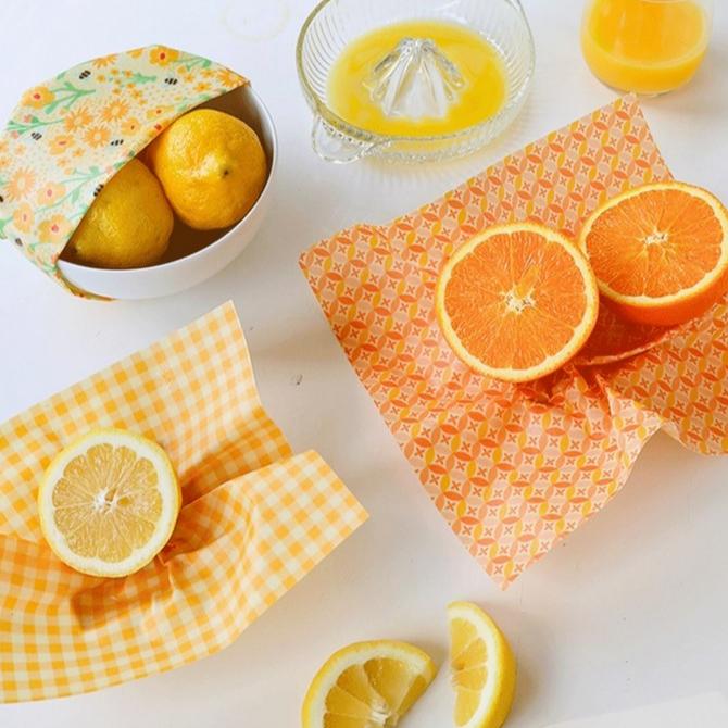 Yellow Beeswax Wrap Set