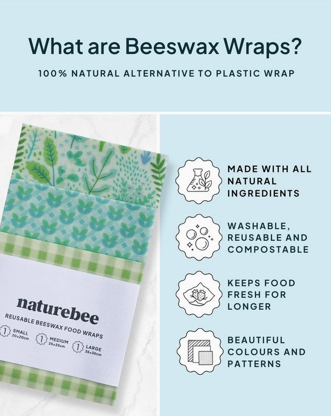 Green Beeswax Wrap Set