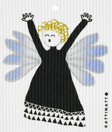 Kattinatt angel multicoloured swedish dishcloth