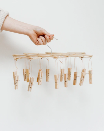 bamboo peg air dryer for small items