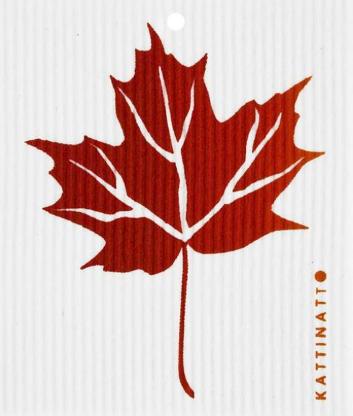 buy red maple leaf kattinatt swedish dishcloth