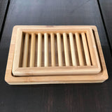 Two piece bamboo soap dish from Plantish
