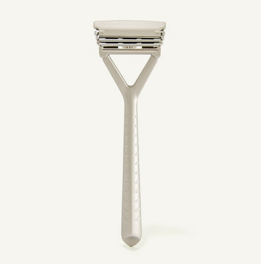 This Silver Leaf Razor Leaf Shave offers a pivoting head and a close shave