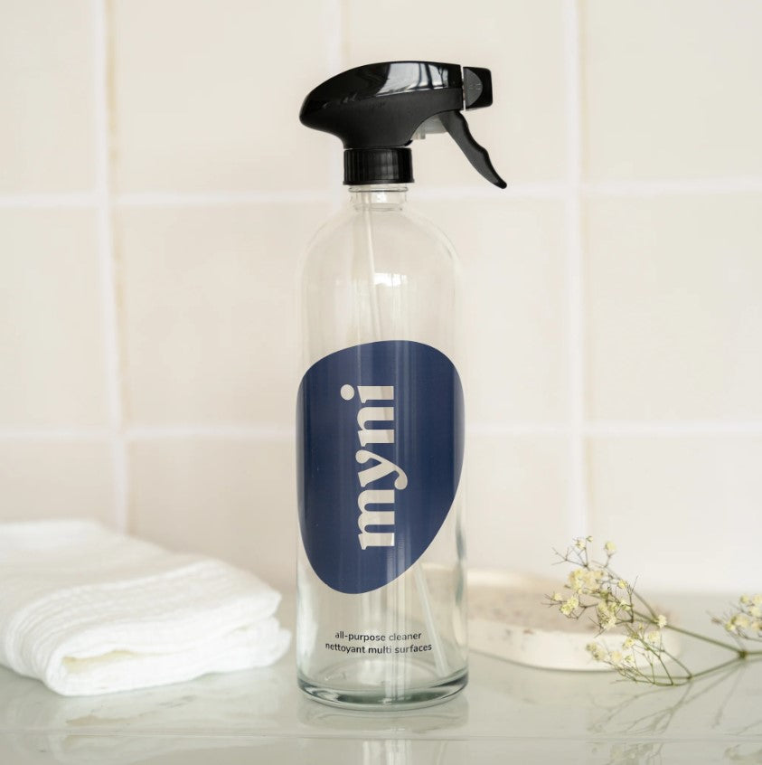 myni all purpose spray bottle in glass 750 ml size