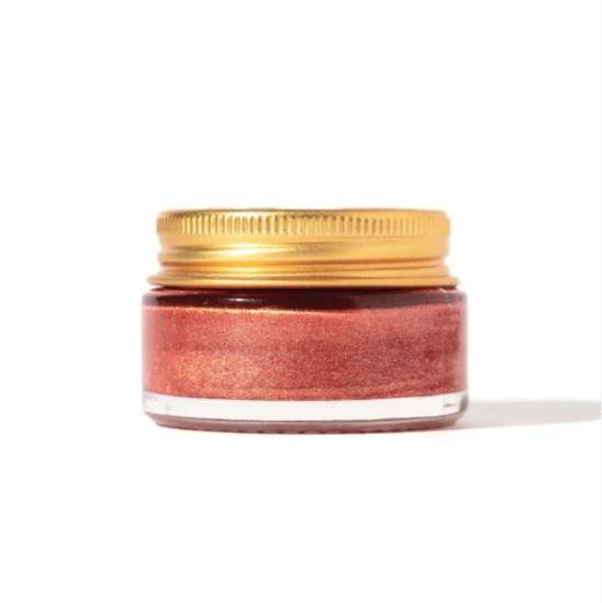 vintage rose dusty pink lip and cheek tint made in canada by birch babe in 20 ml glass jar