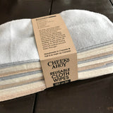 Suave reusable cloth wipes set of 30 made in Canada by Cheeks Ahoy of 100 percent cotton