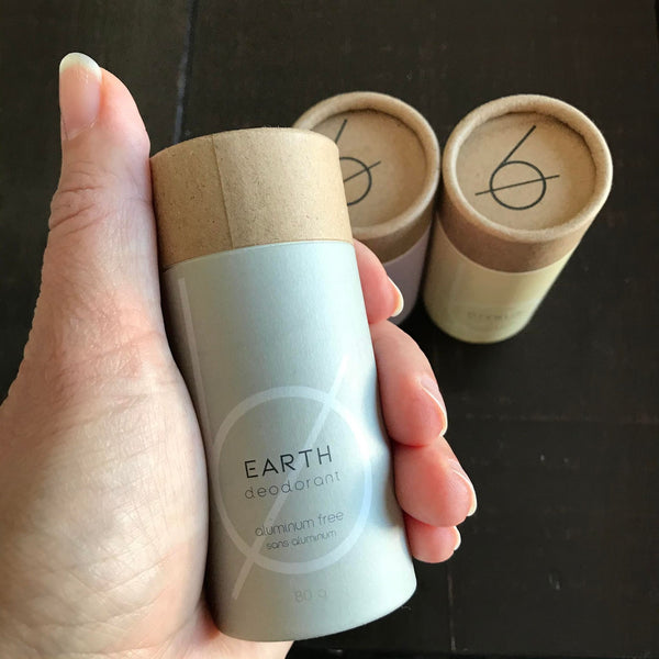 earth deodorant made in canada by bottle none neutralizes even the strongest of odours and comes in a brown cardboard compostable tube