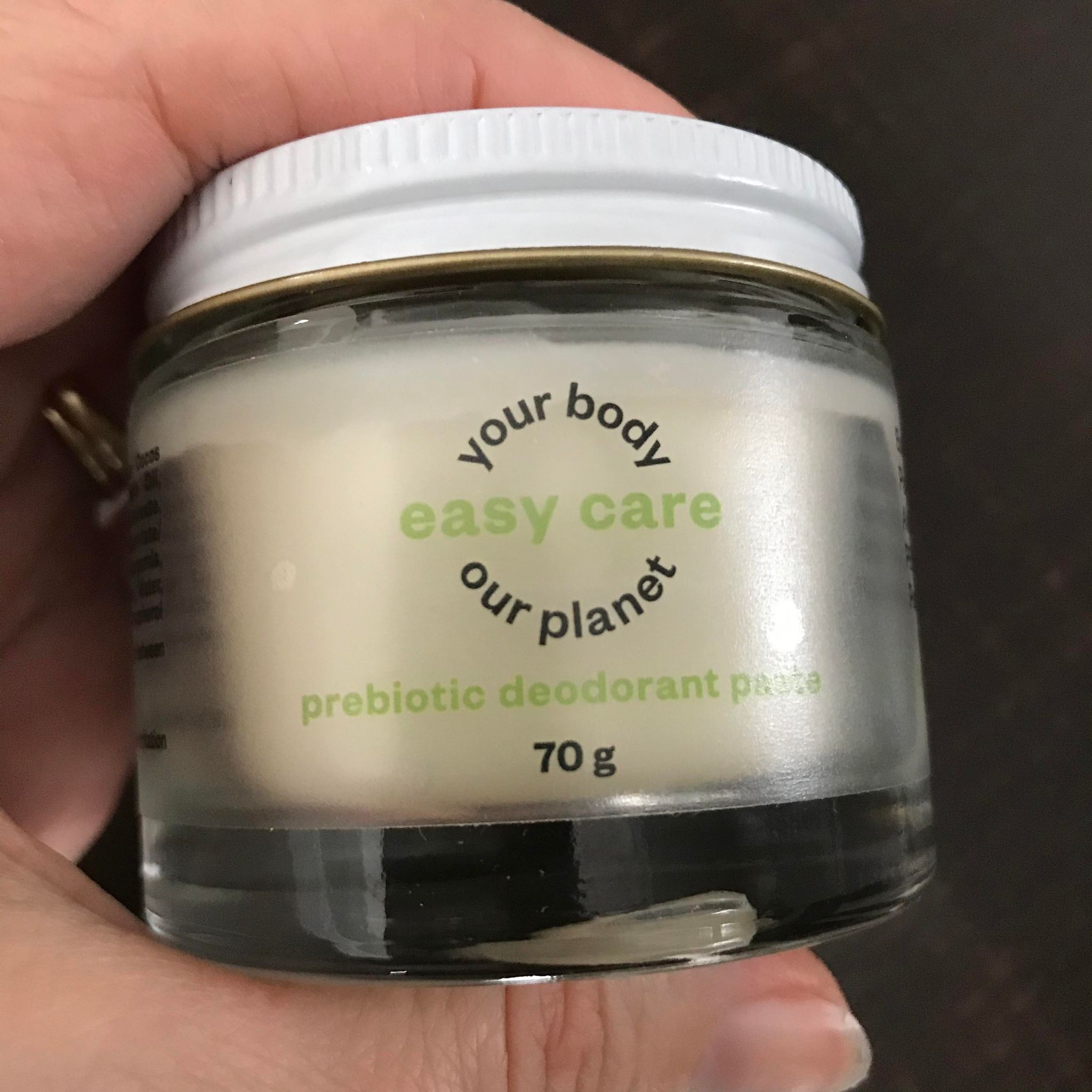 Bergamot pine citrus prebiotic deodorant paste made in Canada by etee