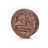Canadian made Birch Babe round coffee soap made for gently exfoliating your skin