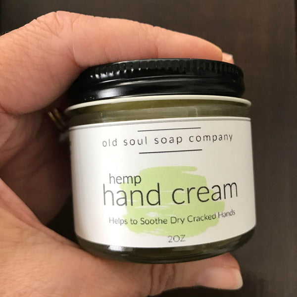 soothe dry cracked hands heels with hemp hand cream made in canada