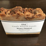 Honey oatmeal dandelion soap made in small batches in Canada by Simply Natural Canada