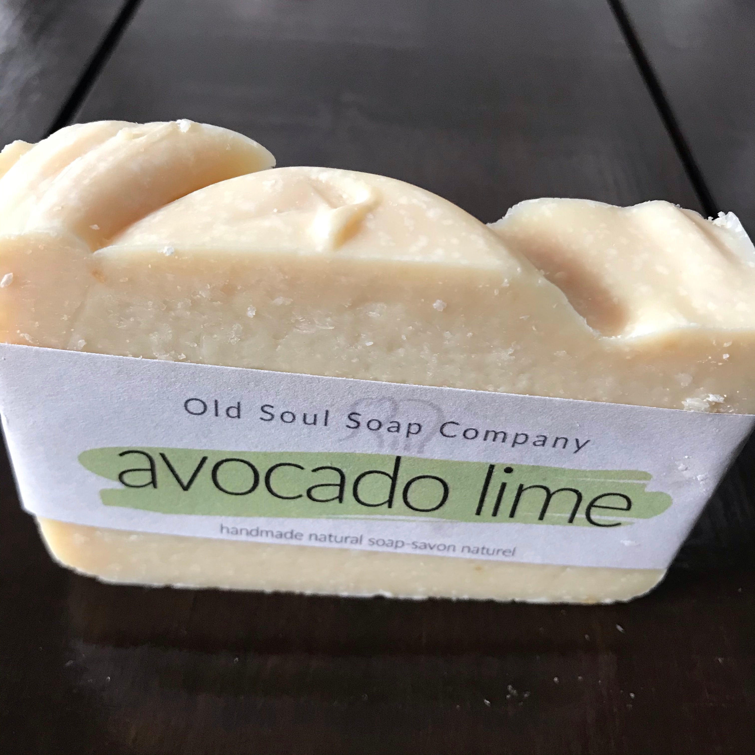 avocado lime essential oil natural vegan soap made in canada
