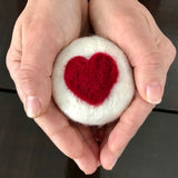 Heart Felted Soap