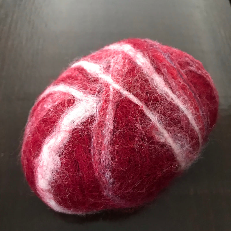 Felted Apple Cinnamon Oval Soap