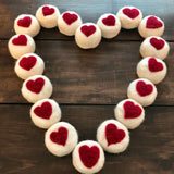 handcrafted essential oil felted heart soap made in canada