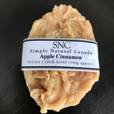 canadian made handcrafted apple cider oval soap